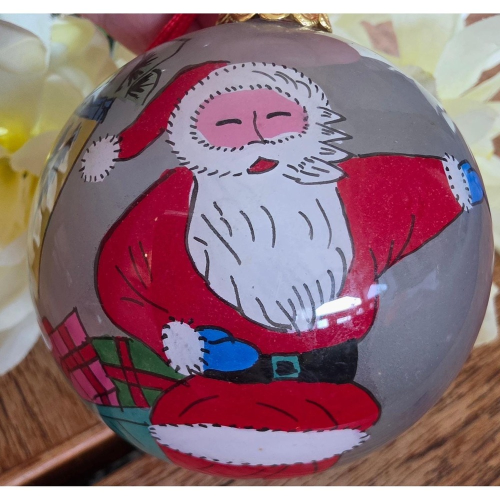 Rare BestPysanky Great Wall of China Glass Ornament - Retired Purple Variant